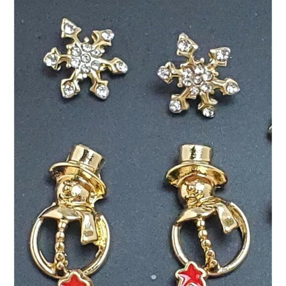 Christmas Earrings Post Back 12 Pairs - Picture 4 of 8